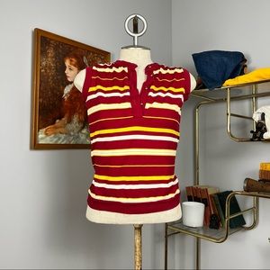 70s Striped Sleeveless Top